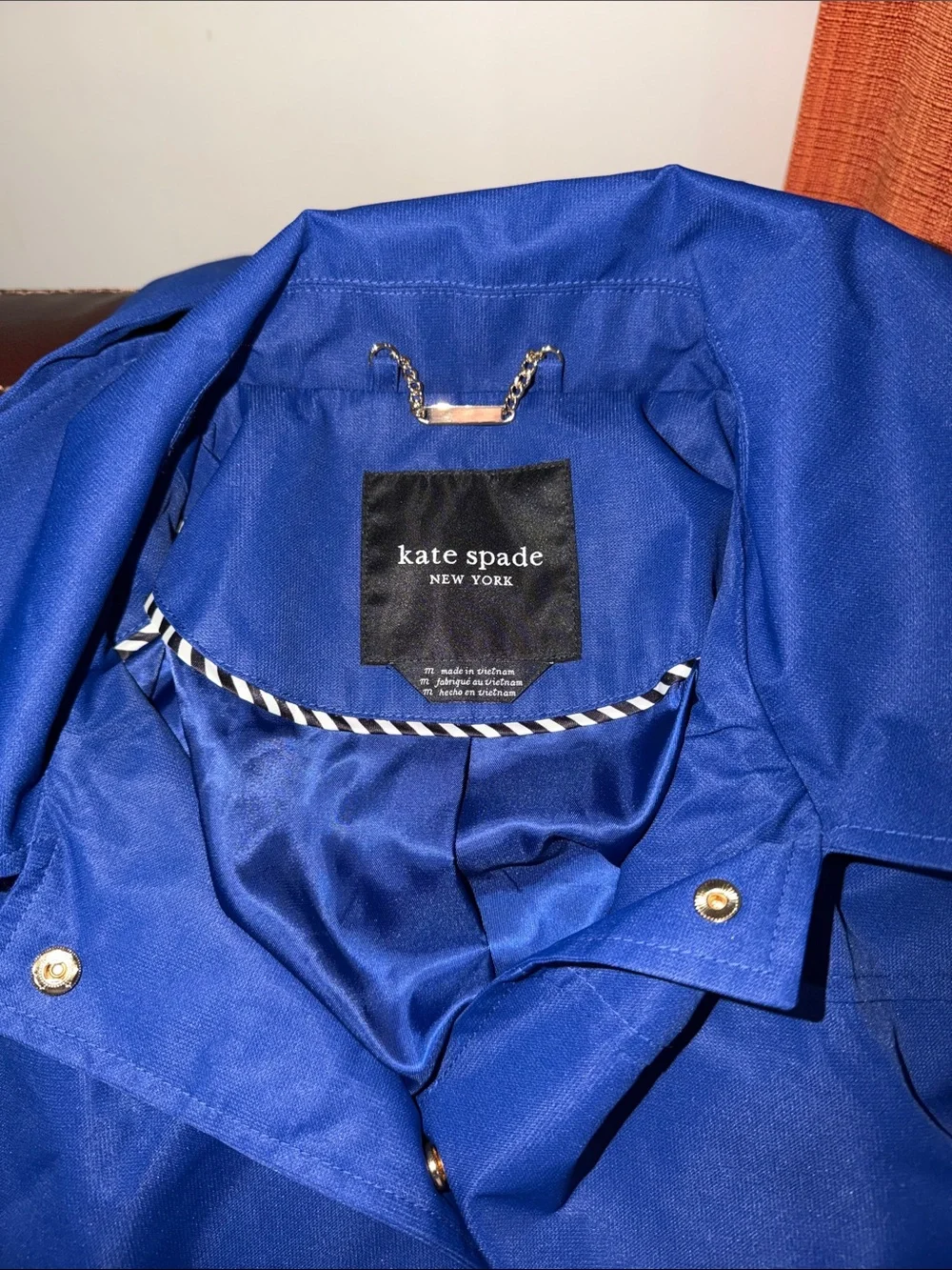‼️NEW Kate Spade Blue Magic Print Hooded Rain Jacket